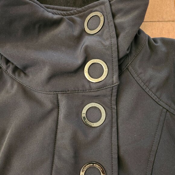 Lululemon Audrey women's long black jacket in size 8 - Picture 7 of 12
